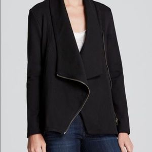 Alythea Asymmetric Black Zip Jacket